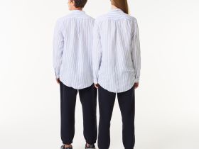 Рубашка Lacoste повседневного кроя унисекс из смеси льна