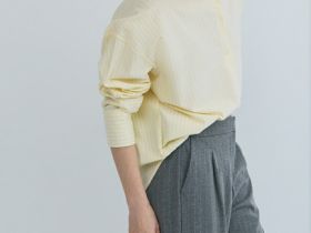 Рубашка из хлопка, Желтый