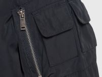 Бомбер оверсайз для девочек, Черный