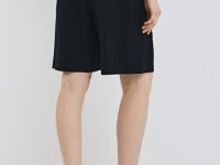 Шорты со складками, Черный