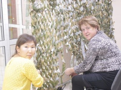 Профсоюзные активисты Якутии передали участникам СВО маскировочные сети площадью 600 кв. метров