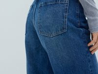 Широкие джинсы, Синий