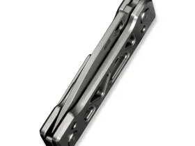 Складной нож WE Knife Tyro, сталь CPM 20CV, рукоять титан, серый