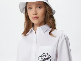 Женская рубашка Lacoste свободного кроя