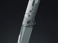 Складной нож Morpheus Galeon, сталь M390, рукоять титан, серый