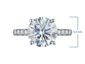 Кольцо из белого золота э4712кц11231152