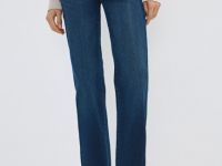 Джинсы клёш с высокой посадкой, Синий