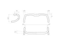 Шоссейный руль FSA K-Wing AGX A9 карбон  (карбон 440 мм 31.8 мм)