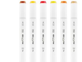 Набор маркеров для скетчинга MESHU 6 цв, осенние цвета