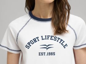 Футболка облегающего кроя из джерси