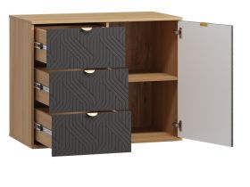Тумба Монблан 93x76 Косы Графитовый