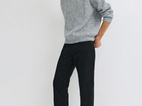 Прямые джинсы, Серый