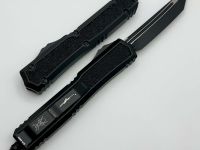 Автоматический нож Microtech Makora, сталь М390, рукоять алюминий, черный