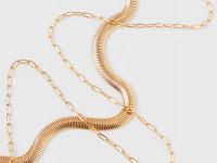 Колье с тремя кольцами O'STIN x Яндекс Книги, Золотой