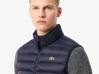 Мужской стёганный жилет Lacoste с высоким воротом