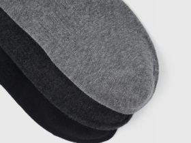 Короткие носки с поддержкой стопы, 3 пары, Серый