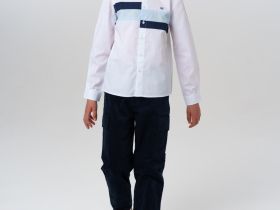 Рубашка текстильная для мальчиков (comfort fit)