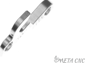 Держатель заднего переключателя "петух" Meta №169 фрезерованный (серебристый)