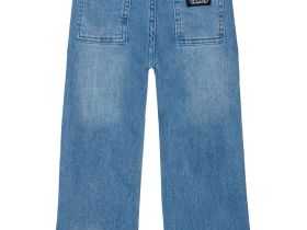 Брюки текстильные джинсовые для девочек