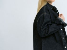 Джинсовая рубашка для девочек, Синий