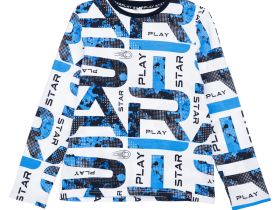 Фуфайка трикотажная для мальчиков (футболка с длинными рукавами)