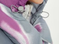 Пуховое пальто с воротником-стойкой