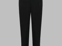 Брюки прямого кроя со складками