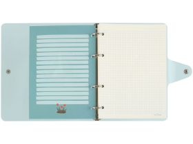 Тетрадь на кольцах в клетку MESHU "Quack-Quack" А5 80 л, с пластиковой обложкой