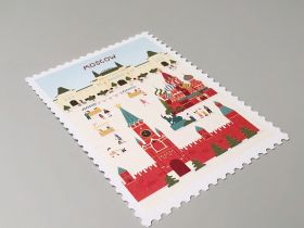 Открытка "Марка. Москва, лето"