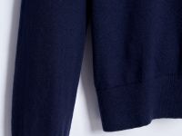 Джемпер из шерсти и хлопка с v-образной горловиной