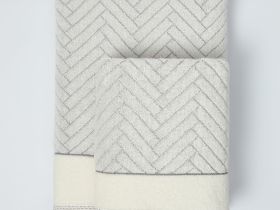 Полотенце махровое Casetta, серое