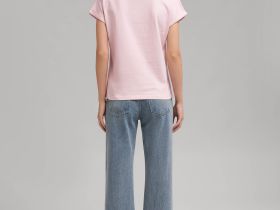 Футболка из хлопкового джерси свободного кроя