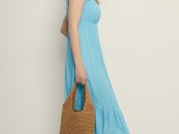 Сарафан миди приталенного силуэта с принтом в горо