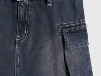 Джинсовая юбка мини для девочек, Черный