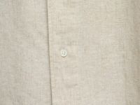 Рубашка изо льна и хлопка с карманом, Бежевый