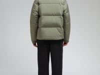 Стеганый пуховик с натуральным пухом