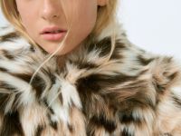 Шуба из искусственного меха для девочек, Мультицвет