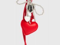 Брелок с цепью и сердцем, Мультицвет