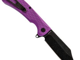 Складной нож Daggerr Powie Purple BW DL, сталь 8Cr14MoV, рукоять FRN