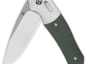 Складной нож QSP Vault, сталь 14C28N, рукоять микарта/алюминий, зеленый