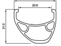 Обод Author Xenon Pro OS 29&quot; (черный ниппель (спорт) 32 стенка двойная, одинарный пистон 29&quot; (622))