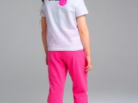 Комплект трикотажный для девочек: фуфайка (футболка), брюки