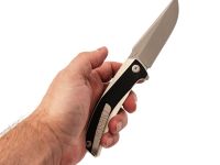 Складной нож TuoTown Xomao, сталь T10S, рукоять Black/White G10