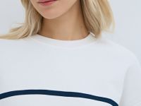 Свитшот в полоску, Белый