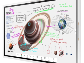 Монитор Samsung Flip Pro WM55B светло-серый