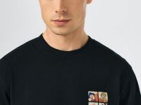 Футболка с арт-принтом, Черный