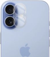 Защитное стекло Krutoff для объективов камеры Apple iPhone 17 с белым ободком