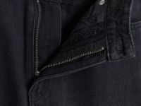 Утеплённые широкие джинсы с эффектом стирки для девочек, Серый