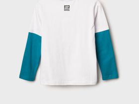 Фуфайка трикотажная для мальчиков (футболка с длинными рукавами)