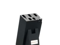 Набор кухонных ножей Okroshka Tartar в подставке, 5 ножей + ножницы, сталь 5cr15mov, рукоять сталь/пластик